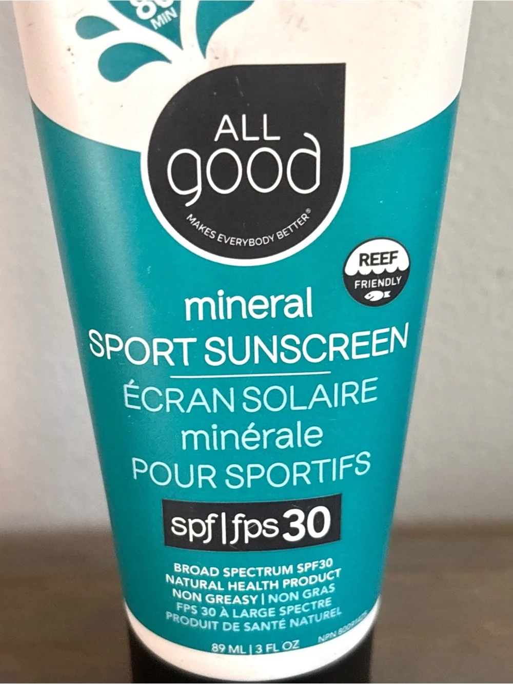 2 Pk -All Good SPF30 Mineral Sunscreen- Sport And Kids